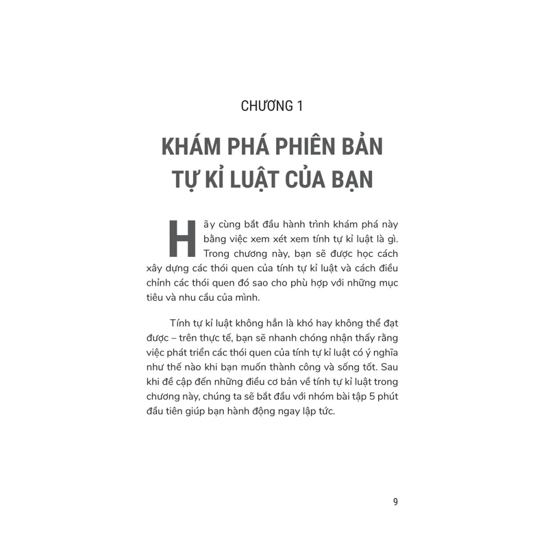 5 Phút Rèn Luyện Tính Tự Kỉ Luật