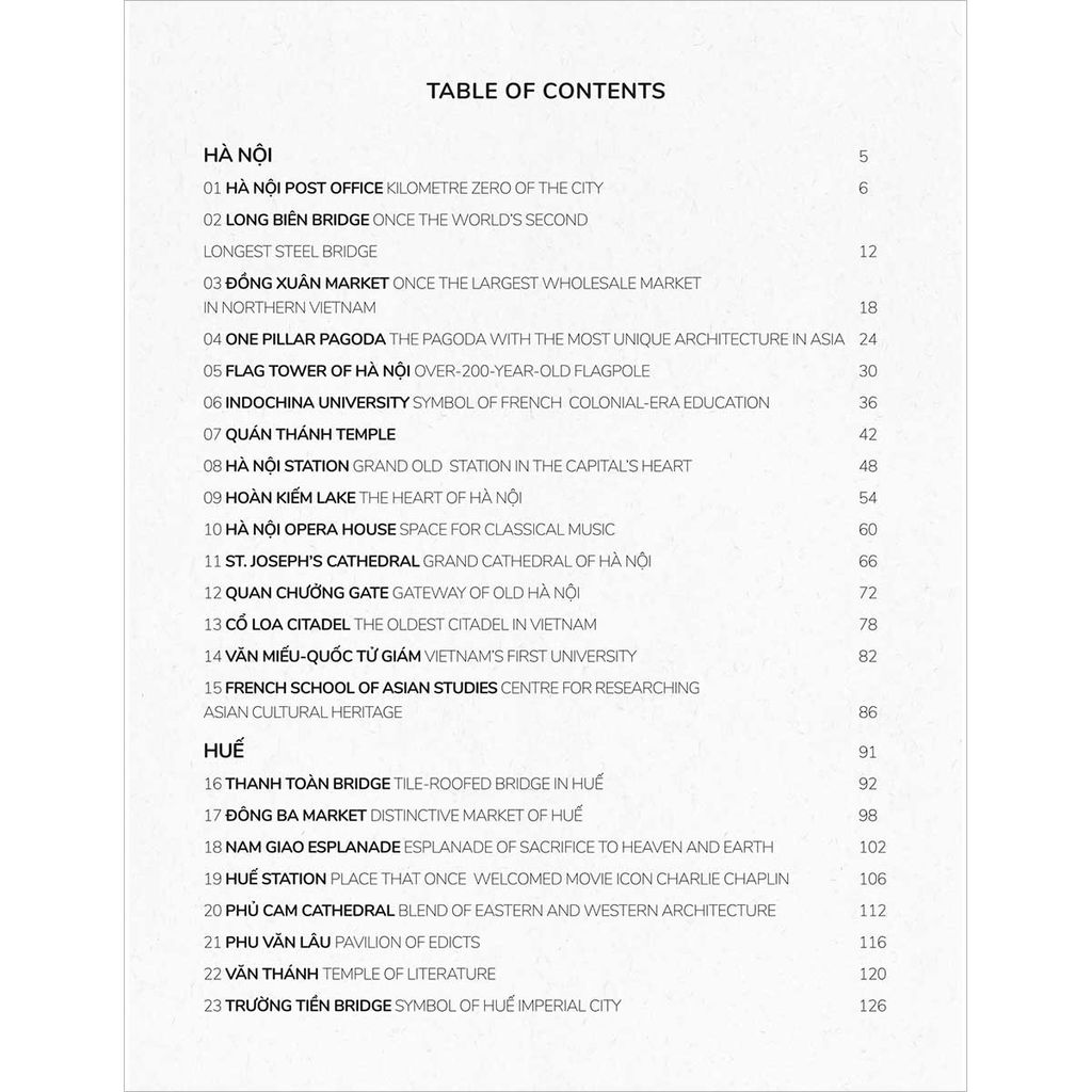 50 Spaces: Hà Nội - Huế - Sài Gòn (Sách tiếng Anh)