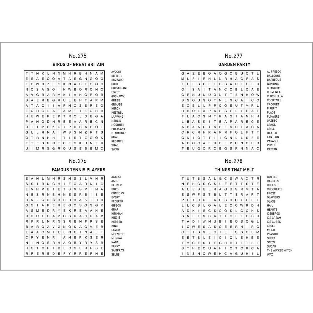 500 Puzzles Book - Word Search - Aqua & Blue Geometric