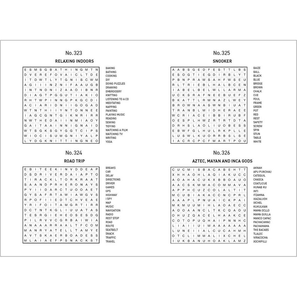 500 Puzzles Book - Word Search - Aqua & Blue Geometric