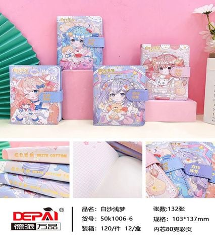 Sổ Bìa Da Pu A6 264Tr 50K1006-6 Dp