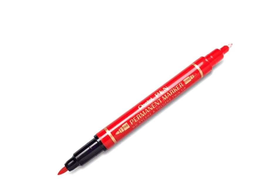 Pentel Bút Lông Dầu - 2 Đầu Tròn - Màu Đỏ - N75W_B