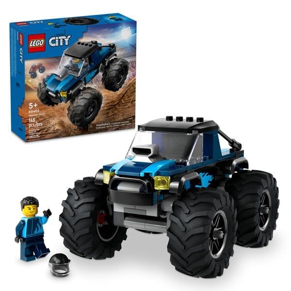 Đồ Chơi Lắp Ráp Chiến Xe Monster Xanh Dương - Blue Monster Truck - Lego City 60402