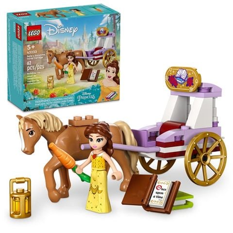 Đồ Chơi Lắp Ráp Cỗ Xe Ngựa Phiêu Lưu Của Belle - Belle's Storytime Horse Carriage -  Lego Disney Princess 43233