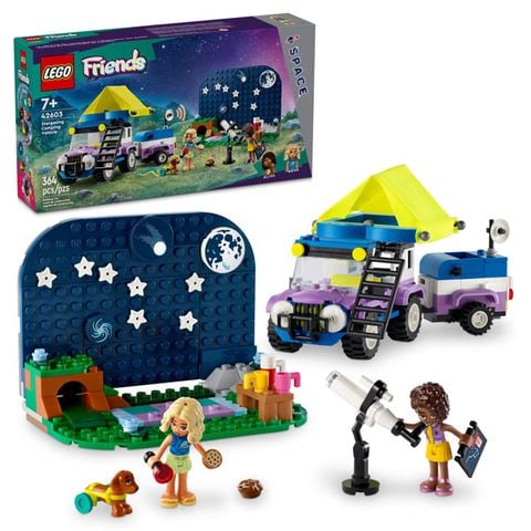 Đồ Chơi Lắp Ráp Xe Cắm Trại Ngắm Trời Sao - Stargazing Camping Vehicle - Lego Friends 42603