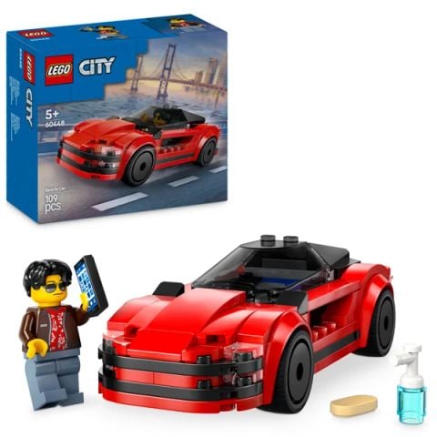LEGO CITY LẮP RÁP XE THỂ THAO MÀU ĐỎ 60448 (VTA)