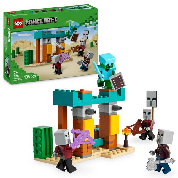 LEGO MINECRAFT ĐỘI TUẦN TRA SA MẠC ILLAGER 21267 (VTA)