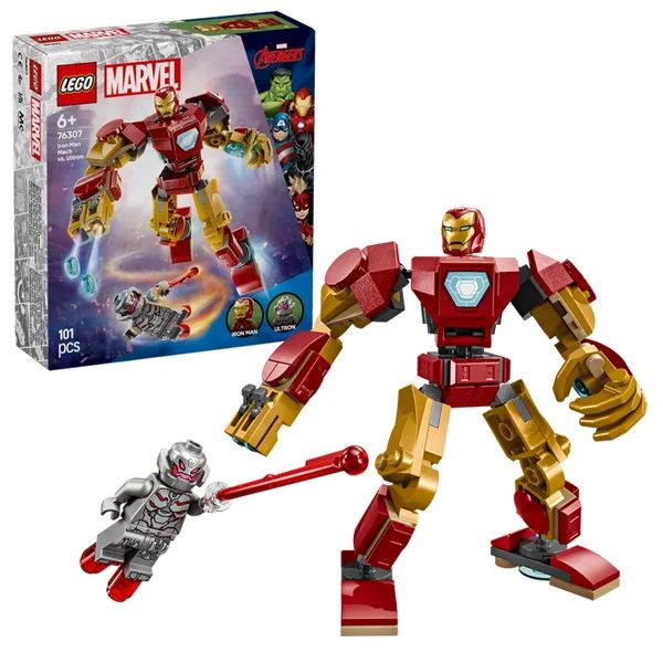 LEGO LẮP RÁP ROBOT NGƯỜI SẮT ĐẠI CHIẾN ULTRON 76307 (VTA)
