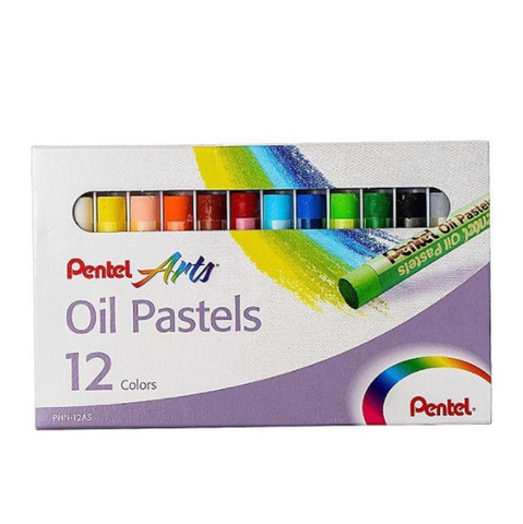 Pentel  Phấn Dầu 12 Màu PHN-12
