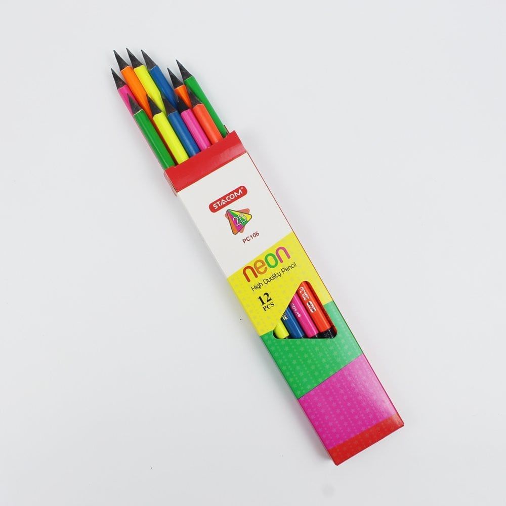 Bút Chì Gỗ 2B Stacom NEON - PC106