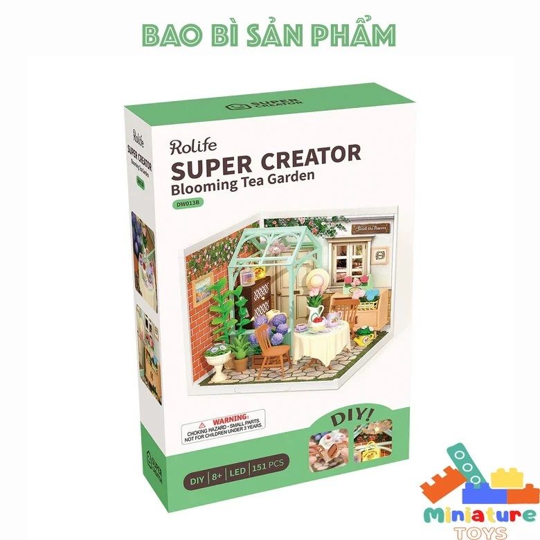 ROBOTIME LẮP RÁP VƯỜN TRÀ NỞ RỘ DW013B (LL)