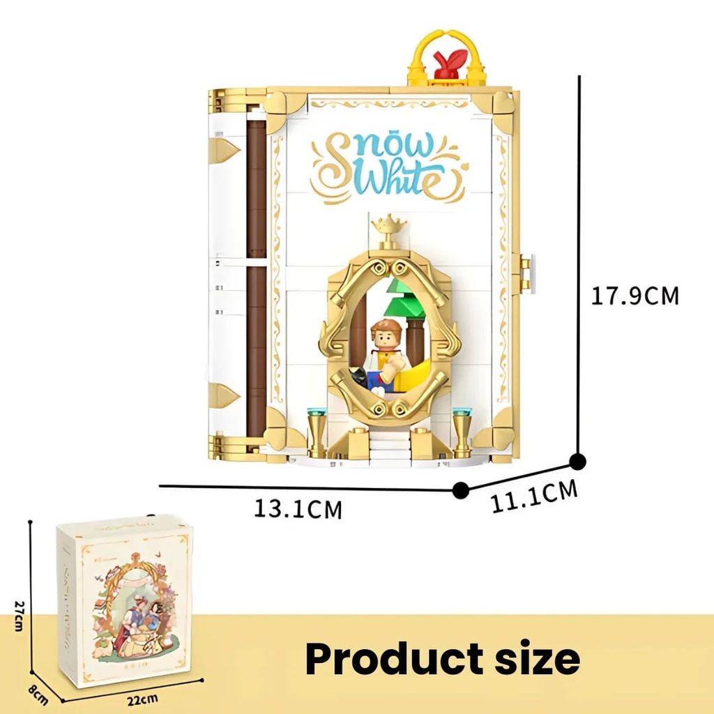 Wekki Đồ Chơi Lắp Ráp Quyển Sách Bạch Tuyết Wk506183 60018142