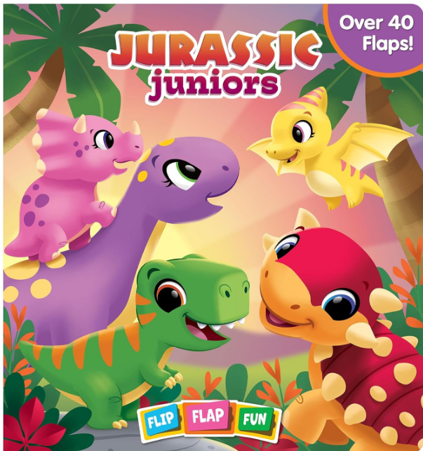 Jurassics Juniors Flip Flap Fun Book