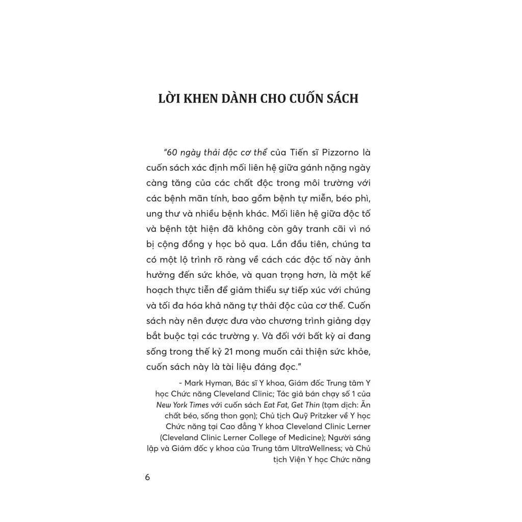 60 Ngày Thải Độc Cơ Thể