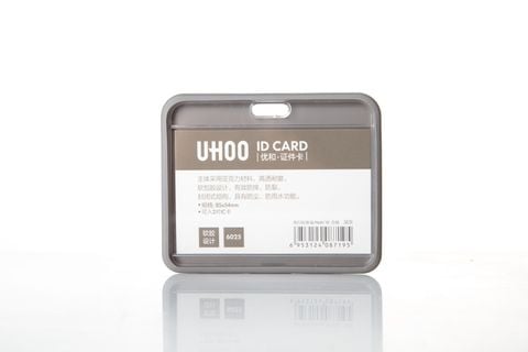 Bảng Tên Nhựa Uhoo Ngang Xám 6025