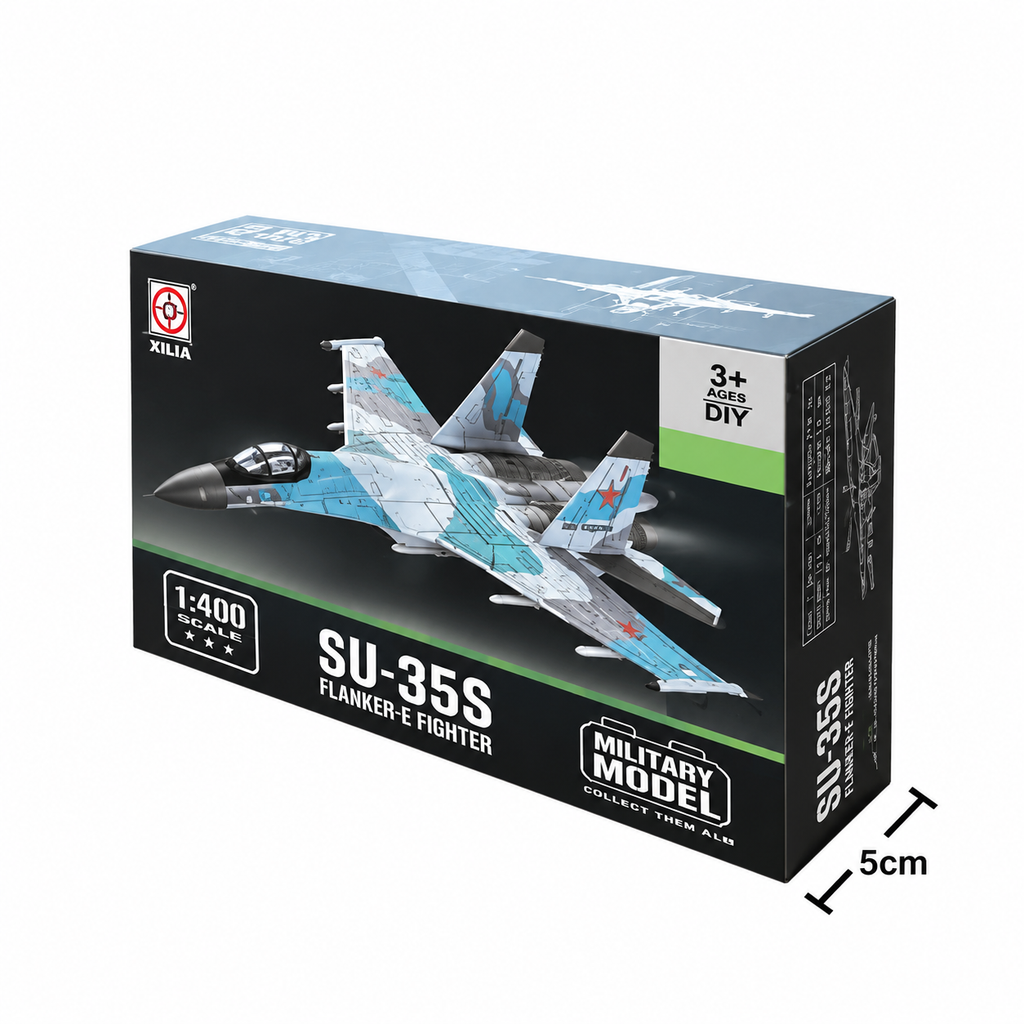 Xuja-24-48-Mô Hình Máy Bay Chiến Đấu Tàng Hình Su-35s Tỷ Lệ 1:100