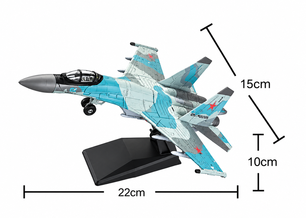 Xuja-24-48-Mô Hình Máy Bay Chiến Đấu Tàng Hình Su-35s Tỷ Lệ 1:100