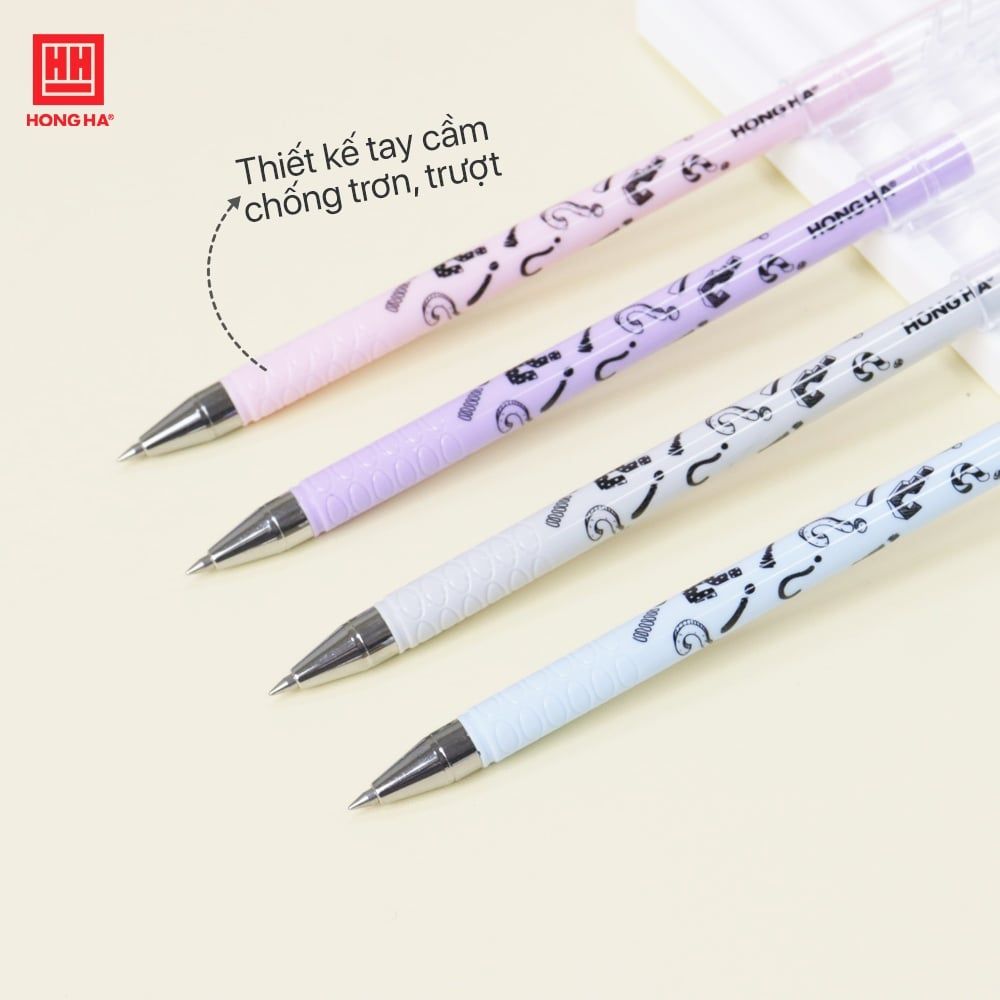 HH- Viết Gel GP-02 (Xanh, Đen, Đỏ, Tím) ( Ngòi 0.5Mm)