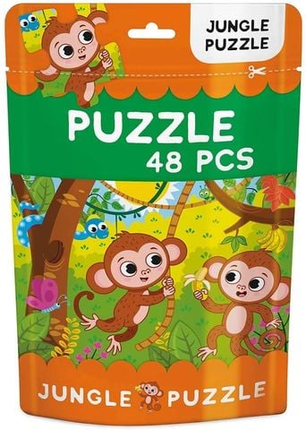 48 Piece Jigsaw Puzzle Bag: Jungle Puzzle