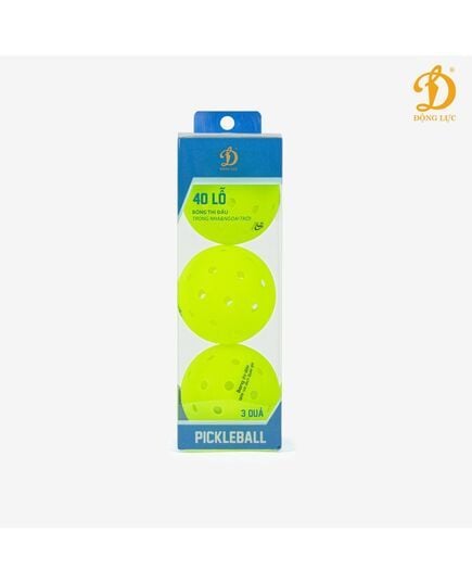 Bóng Tiêu Chuẩn Thi Đấu Pickleball Động Lực D25 (3 Quả/Hộp)