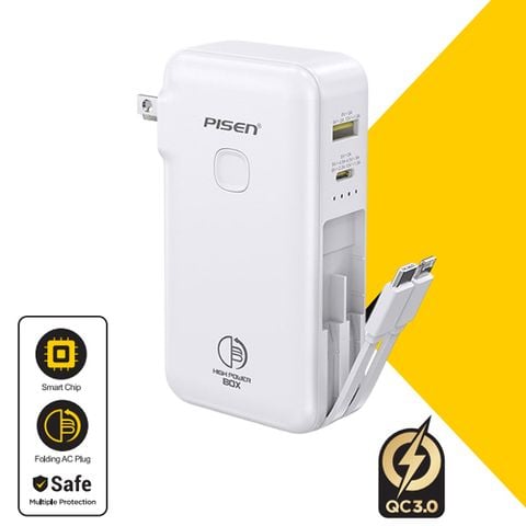 SẠC DỰ PHÒNG PISEN QUICK HIGH POWER BOX 22.5W 10000MAH (TS-D312(GLB) (AD-0037)