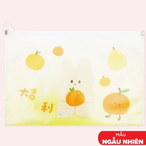 GUANGBO - BÌA NHỰA KHÓA KÉO H03131 A4 (12C/X) (THCK0644)