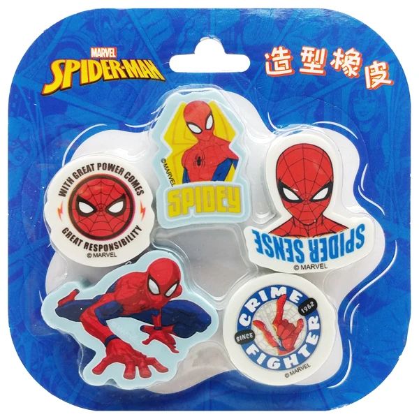 BỘ 5 GÔM SPIDERMAN A72017-A1S H/20 (THNK001)