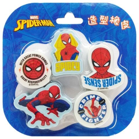 BỘ 5 GÔM SPIDERMAN A72017-A1S H/20 (THNK001)