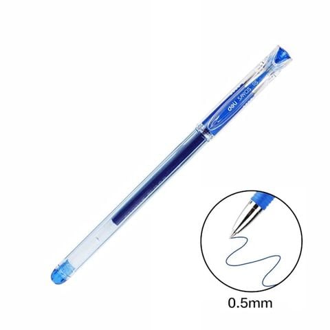 BÚT GEL HỌC SINH 0.5 MM MÀU XANH EG85-BL (12C/H)(0639-BN)