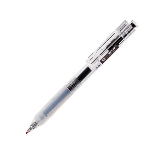 BÚT GEL BẤM SIÊU TRƠN 0.5MM ĐEN EG575-BK (12C/H)(0639-DELI)