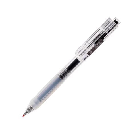 BÚT GEL BẤM SIÊU TRƠN 0.5MM ĐEN EG575-BK (12C/H)(0639-DELI)