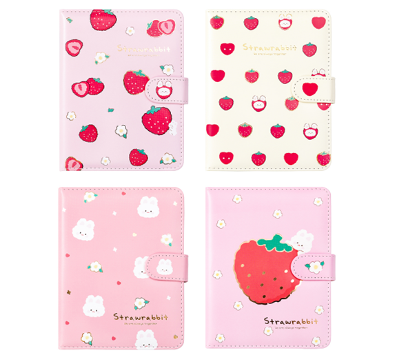 Sổ Bìa Da 177*140mm Dâu & Thỏ YZ1830