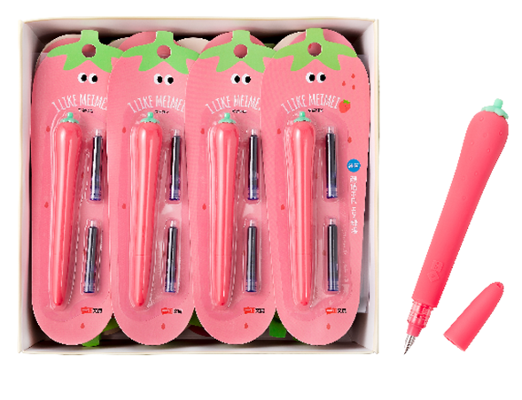 Viết Máy Dâu Tây Kèm 2 Ống Mực YZ5510-2