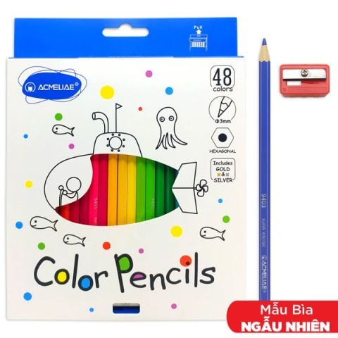 HỘP 48 CÂY VIẾT CHÌ MÀU LỤC GIÁC 9403-48 (THNK092)