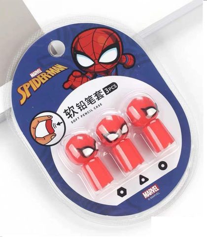 Bộ 3 Nắp Viết Chì Spiderman