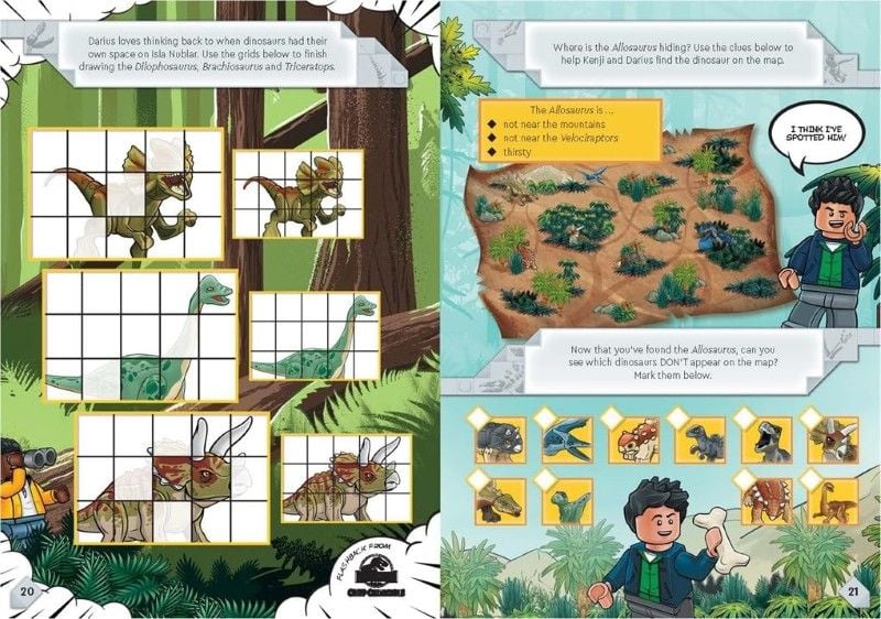 Lego Jurassic World: Raptors On The Run Activity Book _ Mom 0626