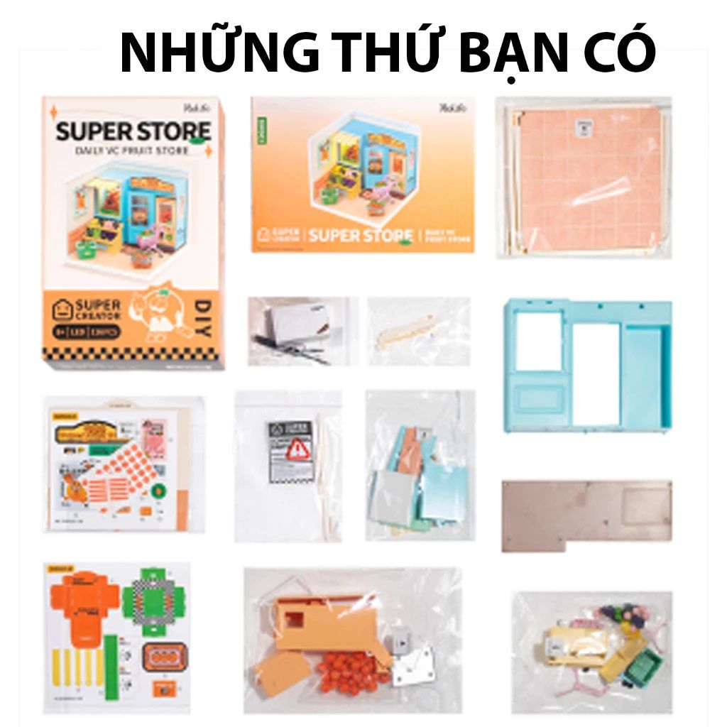 ROBOTIME LẮP RÁP CỬA HÀNG TRÁI CÂY DW003 (THKG0084)