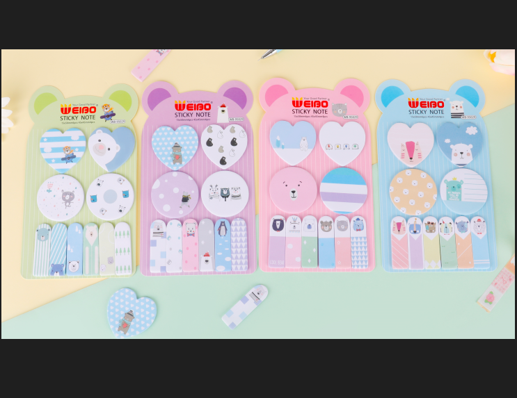 Bộ Giấy Note Vp Hình Con Vật 17.8*8Cm  Wb-95029 H/12 (Thnk098)