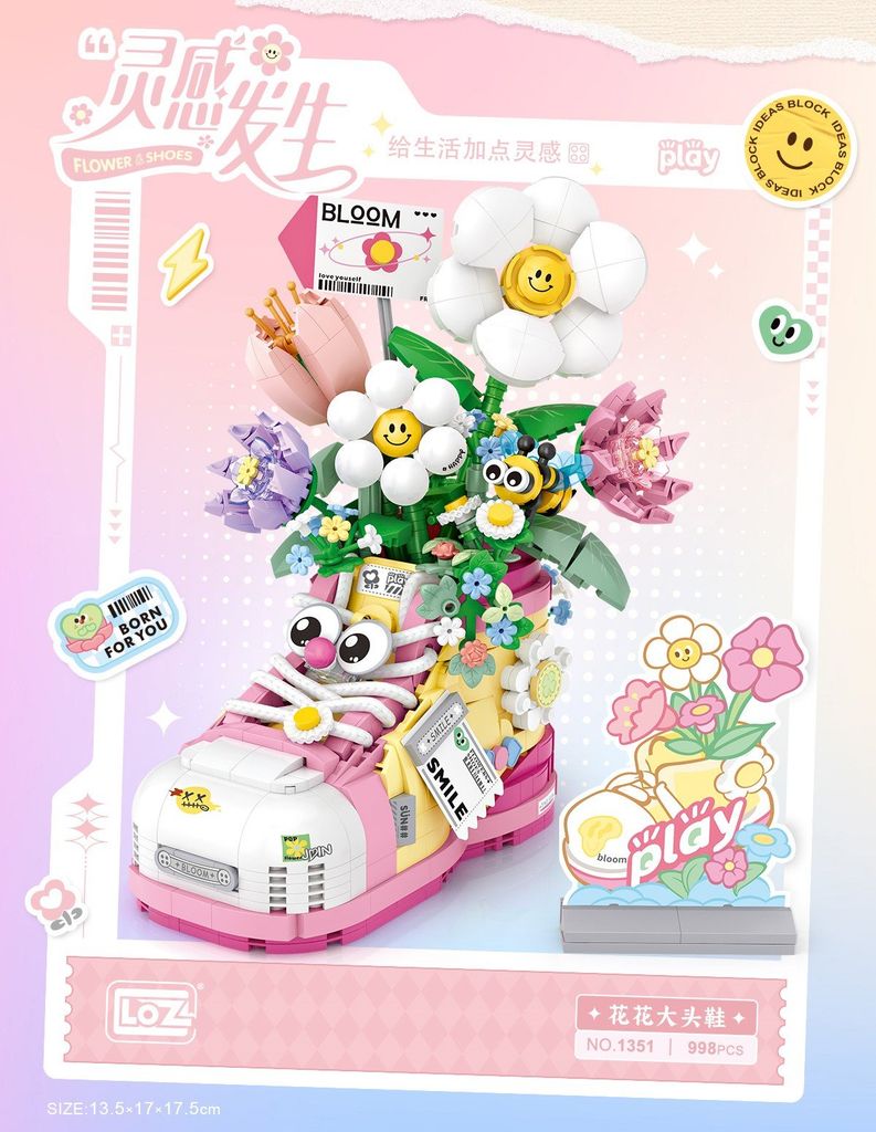 Đồ Chơi Lắp Ráp Giày Thể Thao Hoa 1040Pcs 1350 (Thnk088)