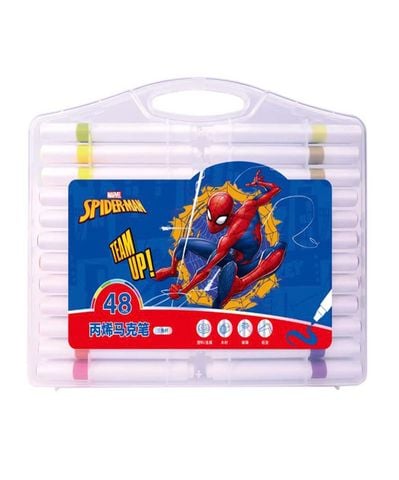 HỘP 48 CÂY VIẾT MÀU VẼ ACRYLIC SPIDERMEN