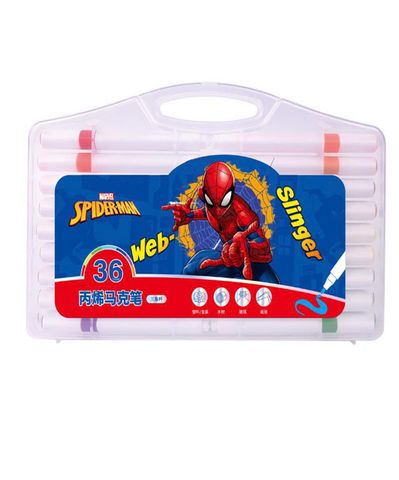 HỘP 36 CÂY VIẾT MÀU VẼ ACRYLIC SPIDERMAN