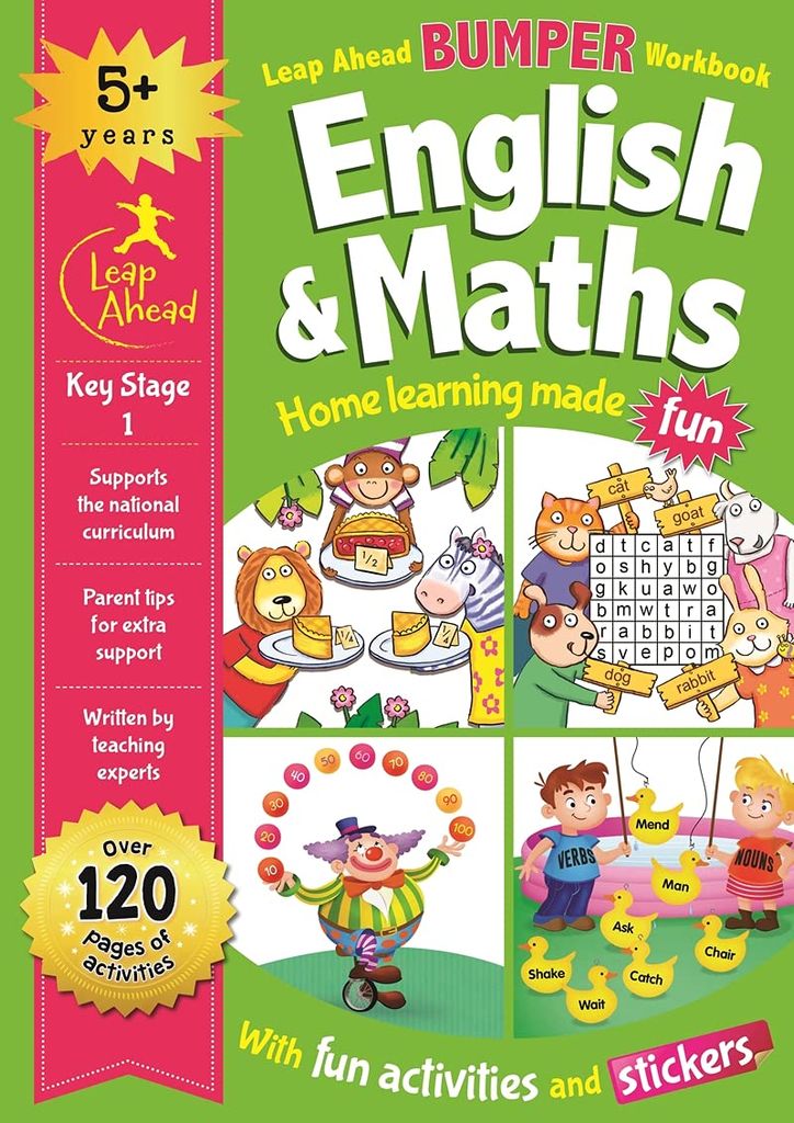 Leap Ahead Bumper Workbook: English And Maths 5+