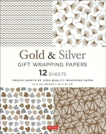 Gold & Silver Gift Wrapping Papers