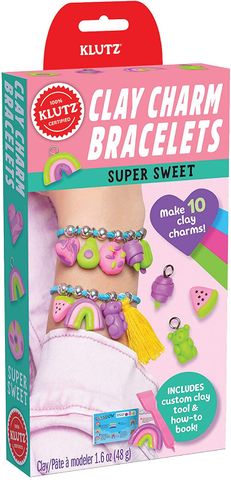 Clay Charm Bracelets: Super Sweet