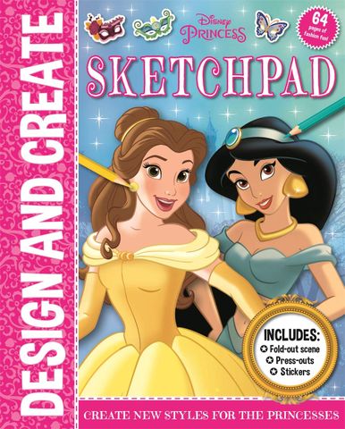 Disney Princess: Design and Create Sketchpad