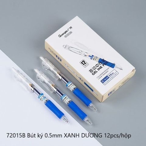 Guangbo - Viết Bi Gel B72015B Xanh Đen 0.5Mm (12C/H) (Thck0644)