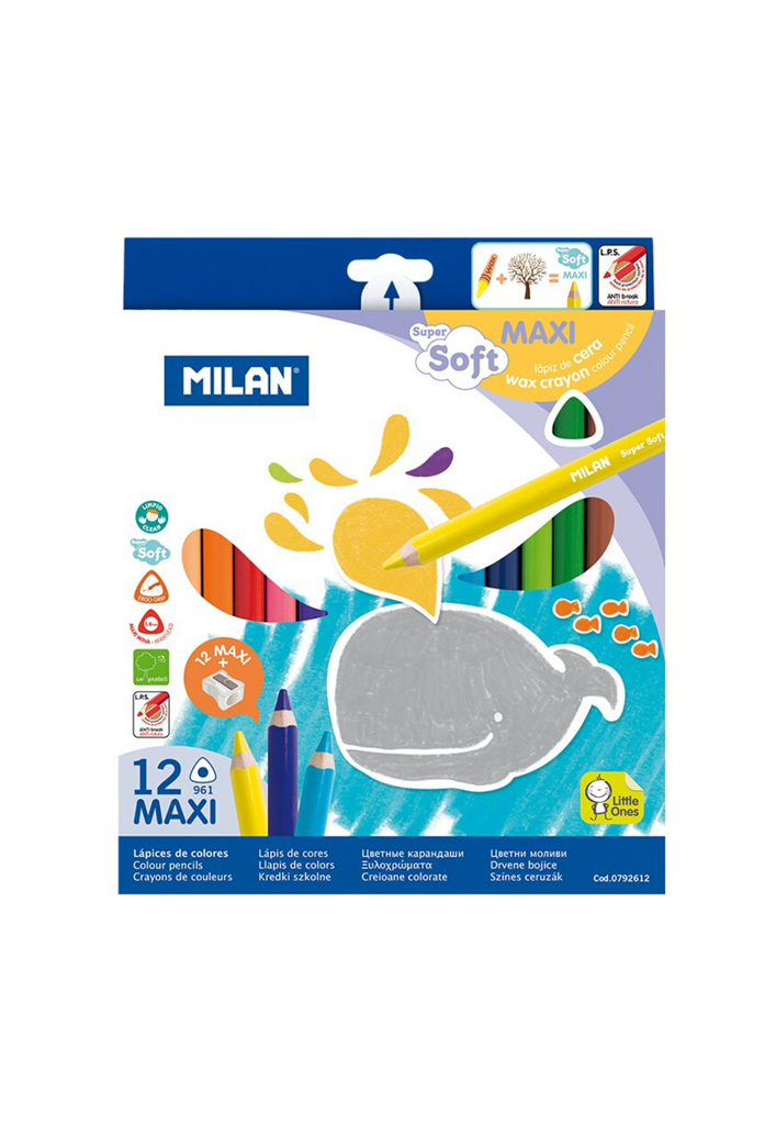 Viết chì màu Maxi Milan 12 cây 0792612