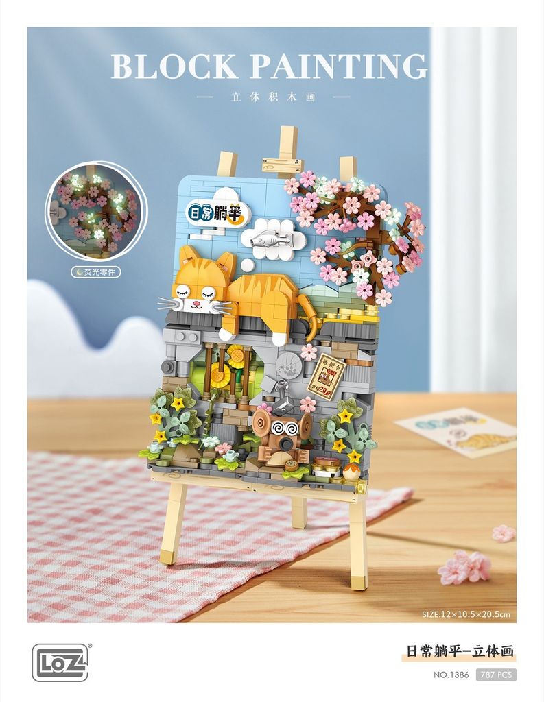 Đồ Chơi Lắp Ráp Bức Tranh Mèo 787Pcs 1386 (Thnk088)