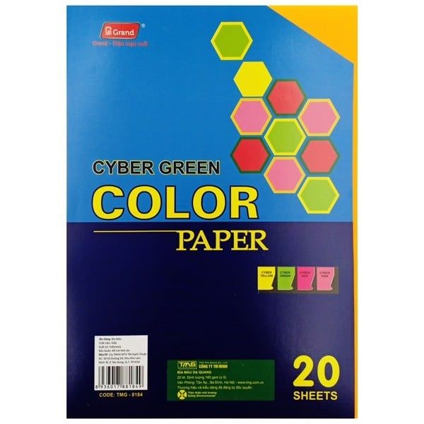 Bìa Màu Dạ Quang Grand