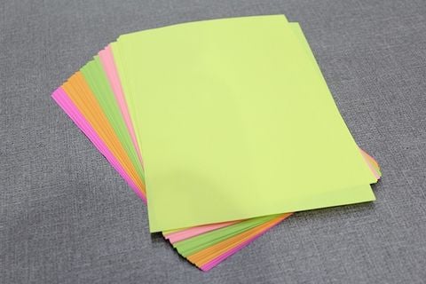 Giấy Pho Màu Dạ Quang A4